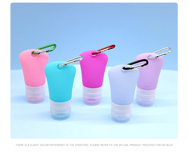 90ml Translucent Hole Shaped Silicone Travel Bottle